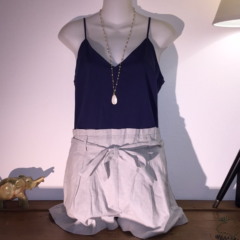 Shirt & Shorts in One Zip Up Romper